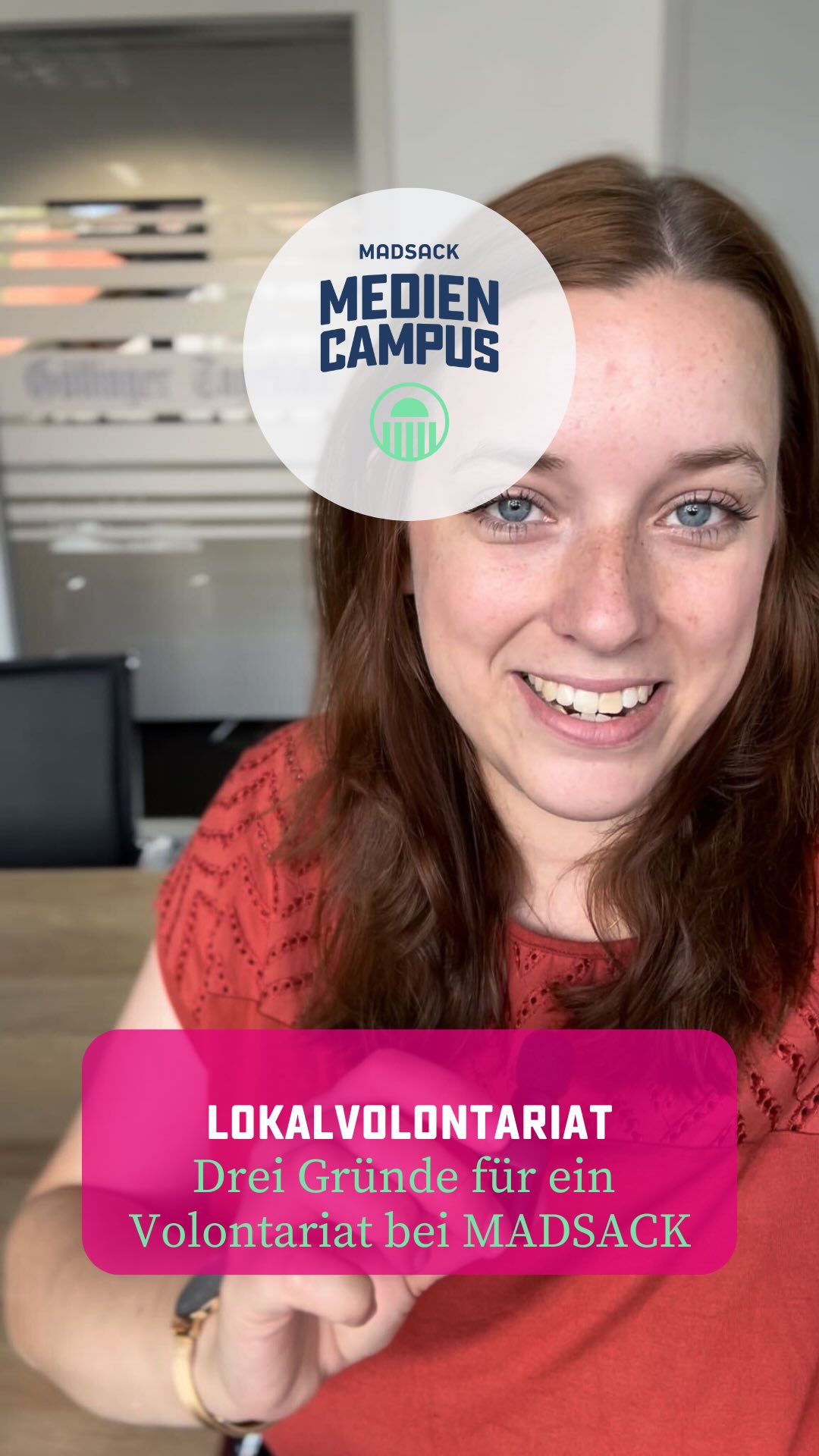 Drei gute Gründe für das Volontariat bei MADSACK? Die verrät euch Christine, Volontärin beim Göttinger Tageblatt, im Video. 👀
Ihr habt Fragen zum Lokalvolo oder zu unserem Bewerbungsprozess? Dann schreibt sie uns gern in die Kommentare! ⬇️

#volo #volontariat #journalismus #lokaljournalismus #madsack