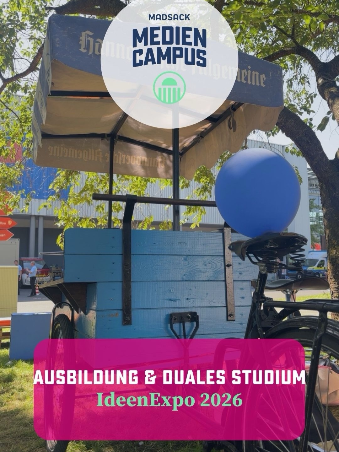 Zwischen dem 20.06. und 28.06. waren wir mit der HAZ auf der IdeenExpo, Europas größtem Technologie- und Innovationsfestival für junge Menschen, in Hannover vertreten. 🤖🚀

Bei bestem Wetter haben wir Goodies verteilt und viele gute Gespräche geführt. Wir haben mit Schülerinnen und Schülern gesprochen und in der Lehrer-Lounge unsere Medienprojekte vorgestellt.

Über 400.000 Besucherinnen und Besucher waren vor Ort, um spannende Mitmach-Aktionen auszuprobieren. 
#ideenexpo2026 #madsackmediencampus #azubis